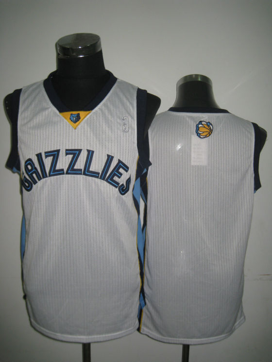 NBA Memphis Grizzlies Blank Authentic White Jersey